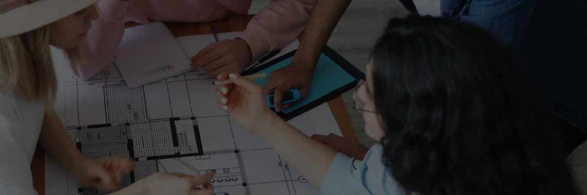 Diverse group of latinx working on a project