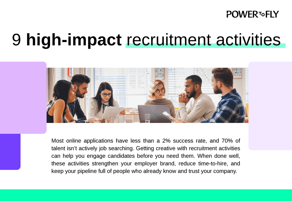 9 high impact recruitment activities
