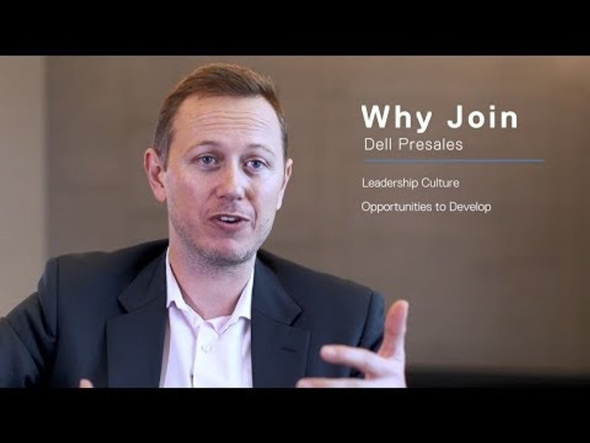 A Career In Presales At Dell EMC