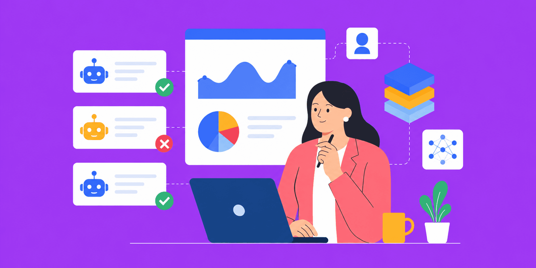 AI model training techniques — domain expert annotator reviewing model outputs for quality assurance