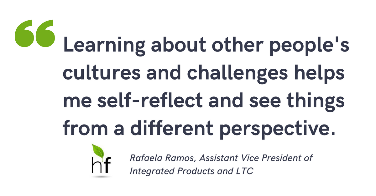 Blog post header with quote from Rafaela Ramos, Assistant Vice President of Integrated Products and LTC at Healthfirst