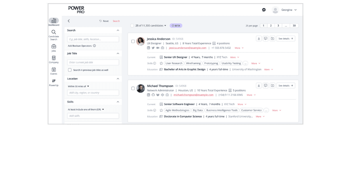Candidate search - PowerToFly