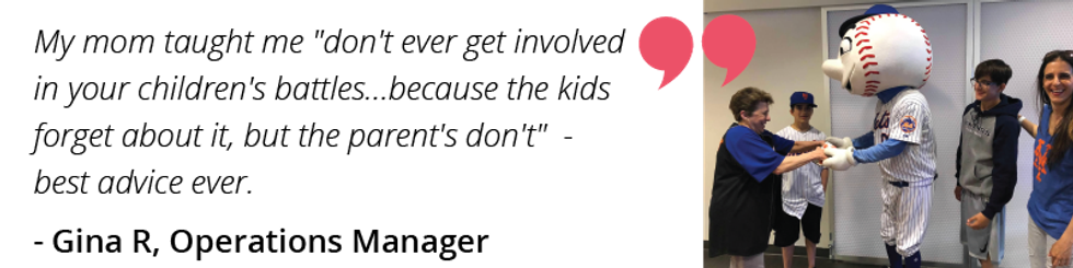 don\u2019t ever get involved in your children\u2019s battles\u2026because the kids forget about it, but the parent\u2019s don\u2019t