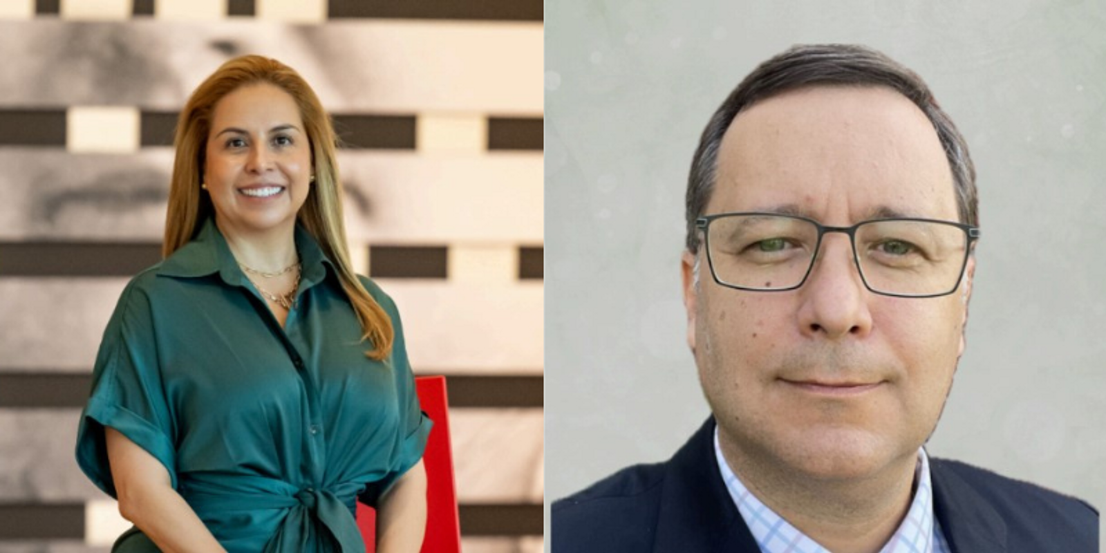 Headshots of Maria W. and Lucio K., employees at Cummins