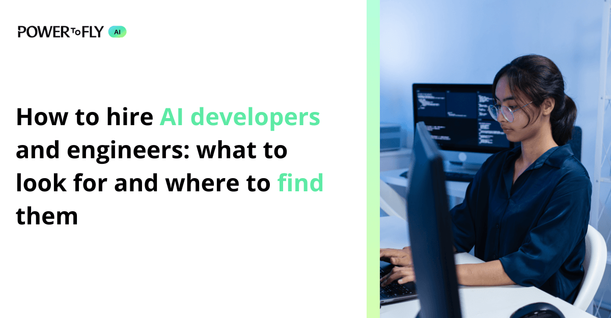 Hiring manager reviewing AI developer and engineer candidate profiles