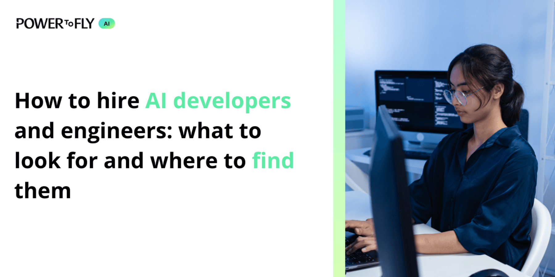 Hiring manager reviewing AI developer and engineer candidate profiles