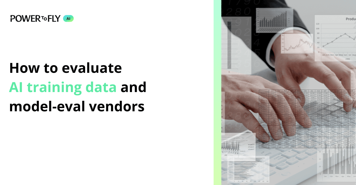 How to evaluate AI training data and model-eval vendors