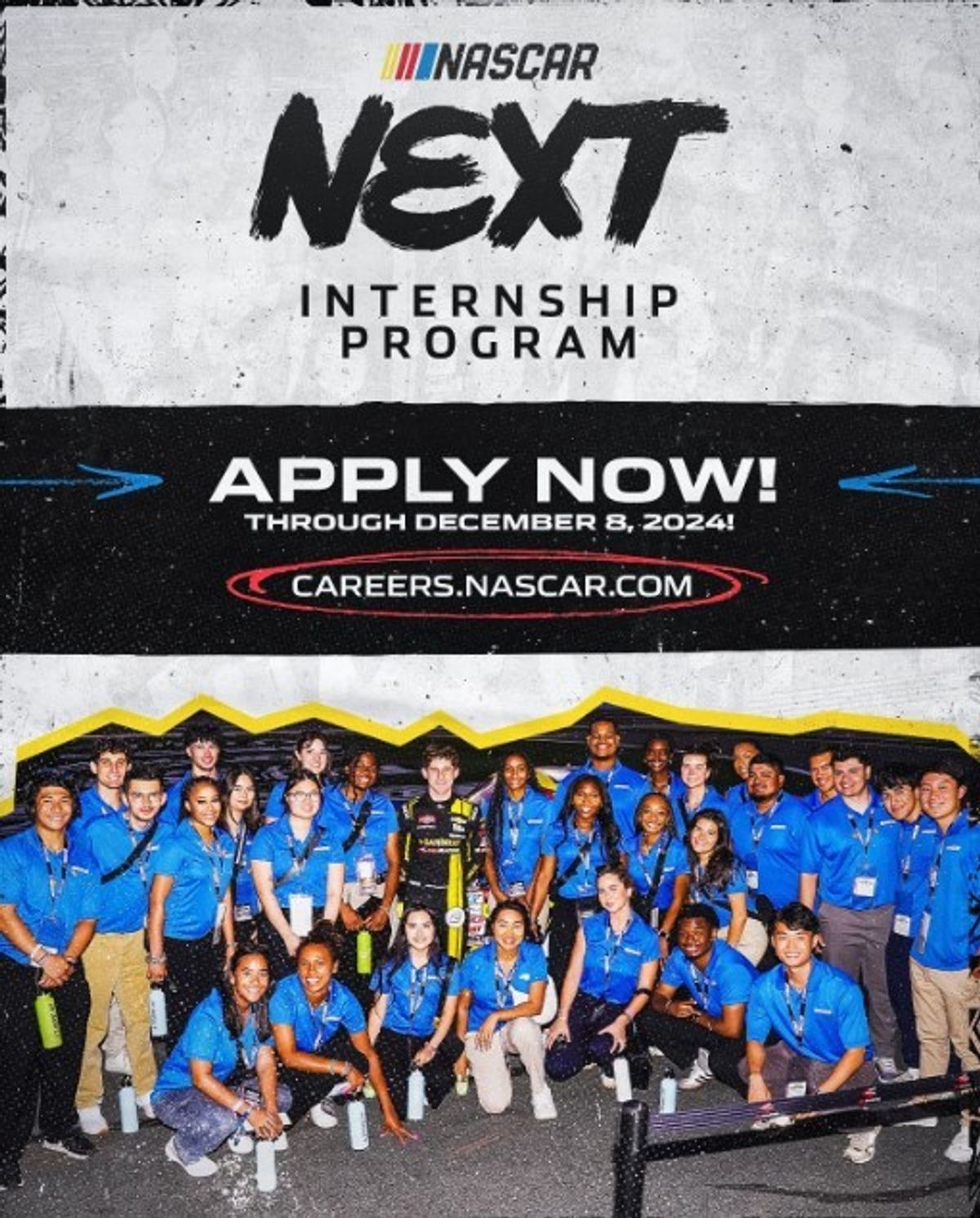 Applications for the 2025 NASCAR Next Internship Program are now open!