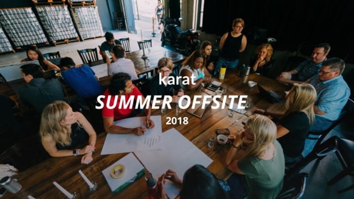 Karat Summer Offsite 2018
