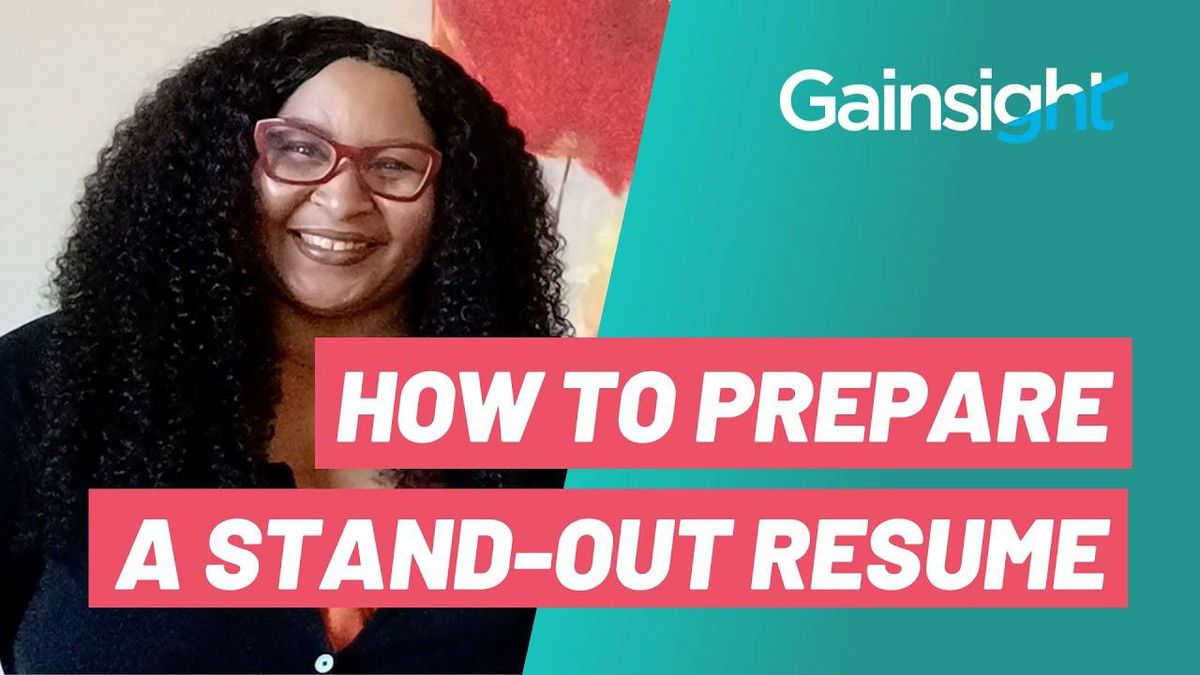 [VIDEO ▶️ ] How To Prepare Your Resume For Interviews - Tips From a Gainsight Recruiter