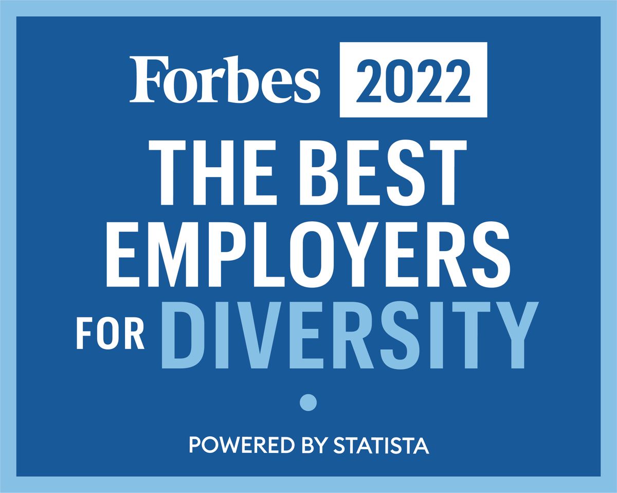 A Forbes Best Employers for Diversity – three years running