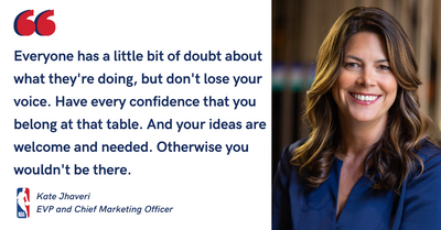 The NBA's CMO Kate Jhaveri on Her Marketing Superpower - PowerToFly