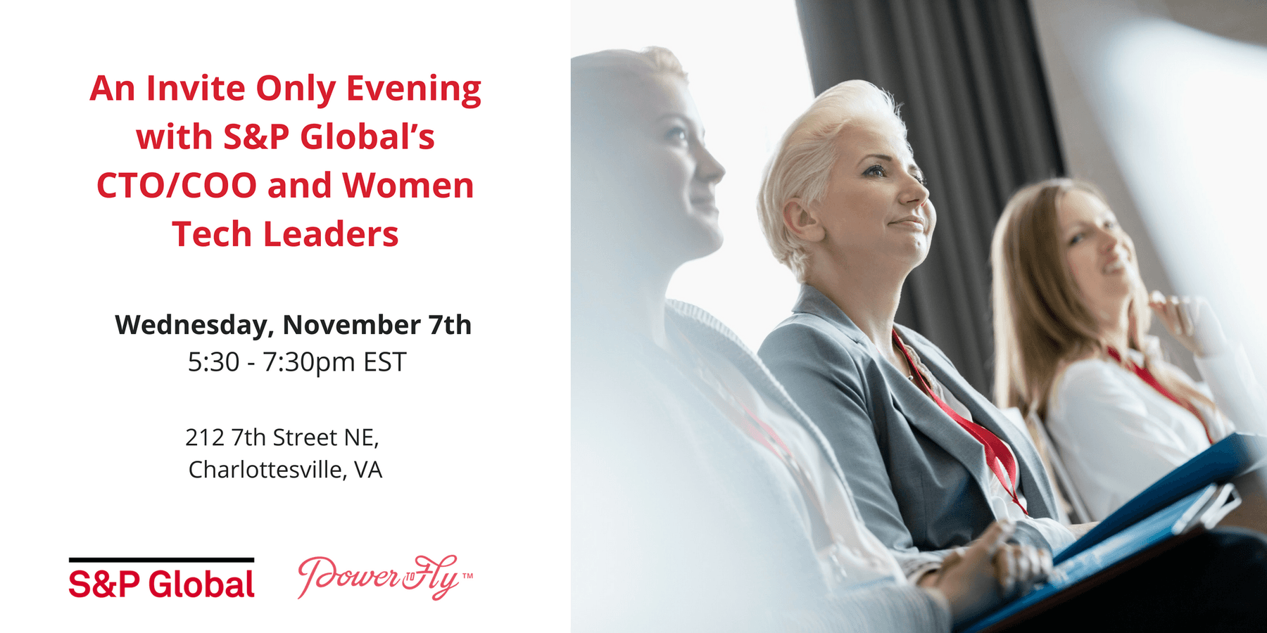 An Invite Only Evening with S&P Global’s CTO/COO and Women Tech Leaders