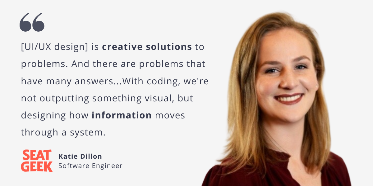 How SeatGeek Software Engineer Katie Dillon Uses Creativity to Fuel Her Code