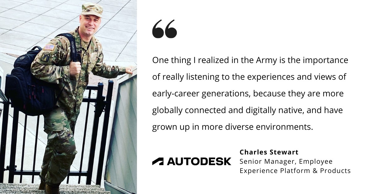 From Army Officer to Building the Digital Workplace of the Future at Autodesk: Charles Stewart's Story