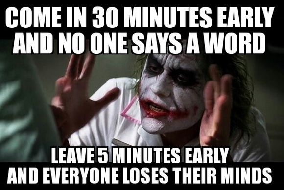 Joker patron meme: “30 dakika erken gelirseniz kimse tek kelime etmez. 5 dakika erken ayrılırsanız herkes aklını kaybeder.”