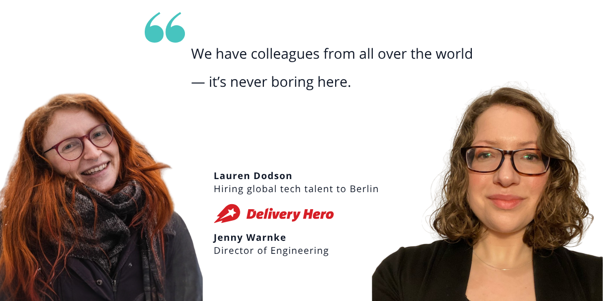 Lauren Dodson and Jenny Warnke of Delivery Hero