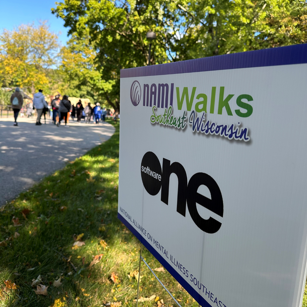 Photo from SoftwareOne\u2019s recent participation and sponsorship of the National Alliance On Mental Illness\u2019 walk in Wisconsin