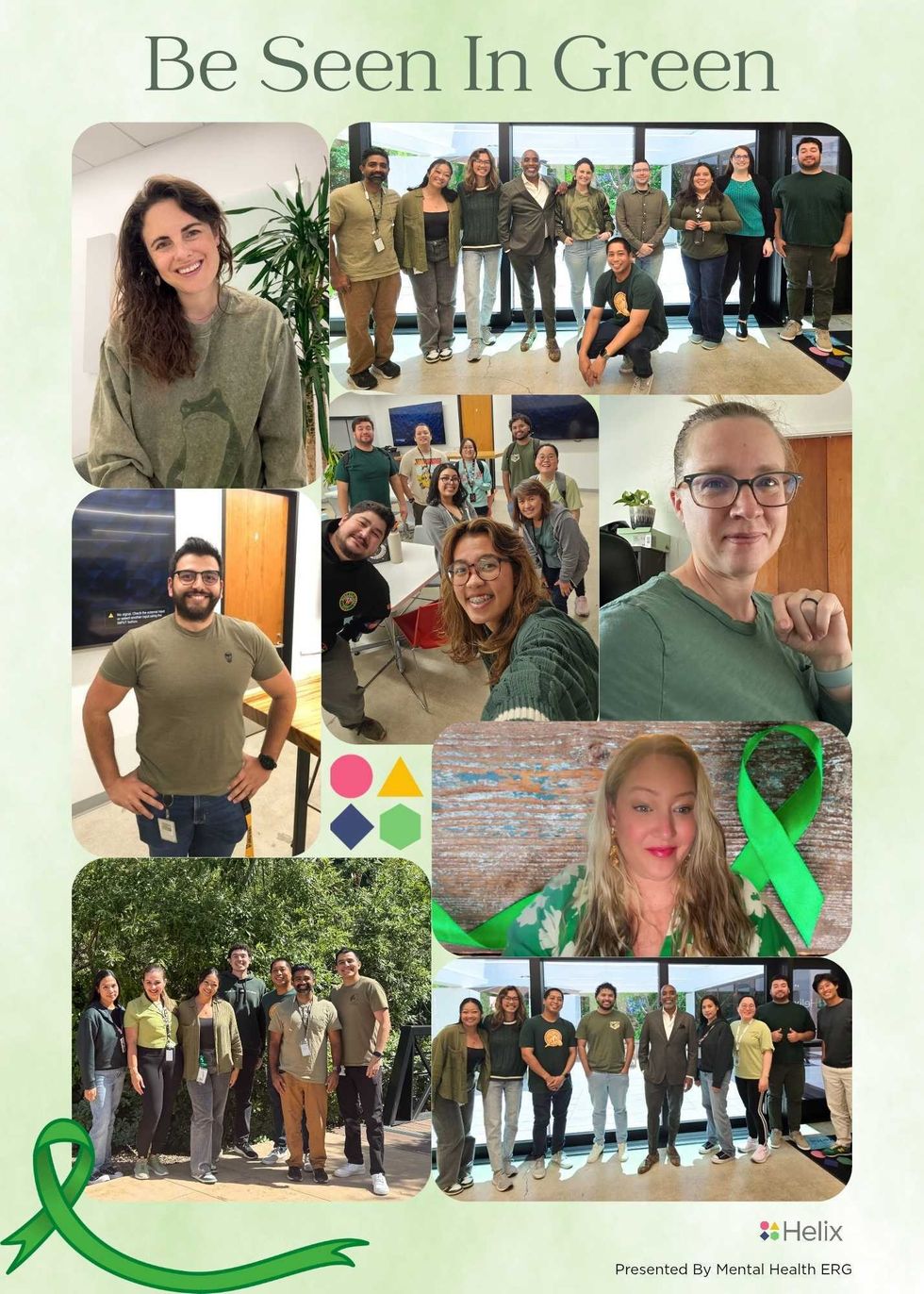 Poster of Helix staff sporting green
