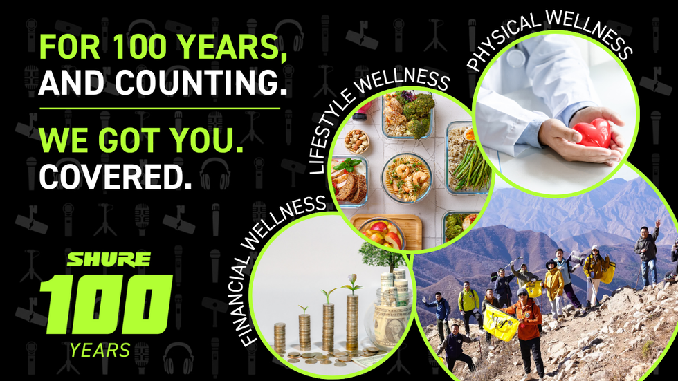 Shure poster about wellness