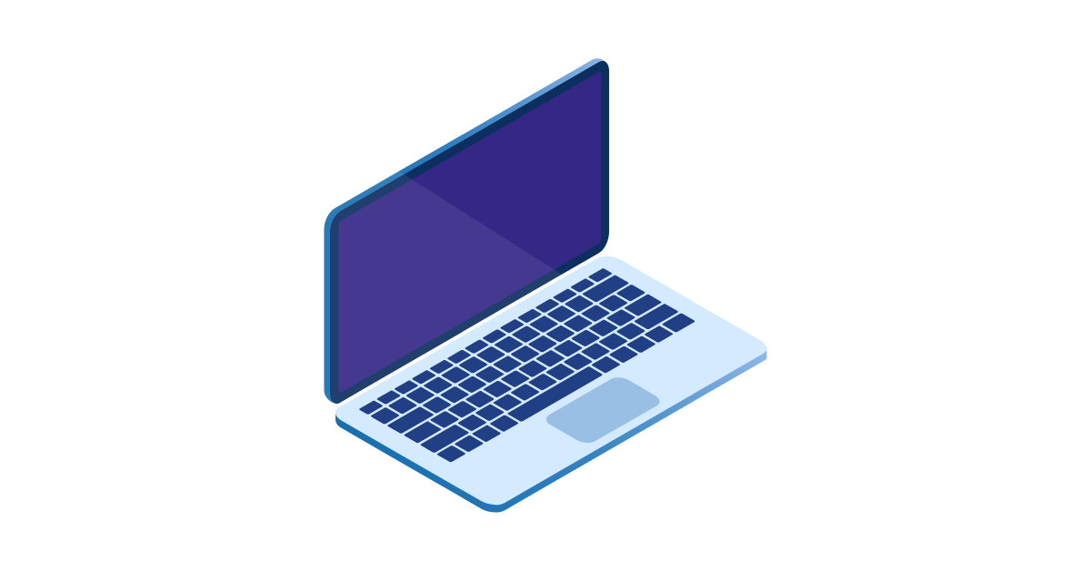 Stylized image of a laptop