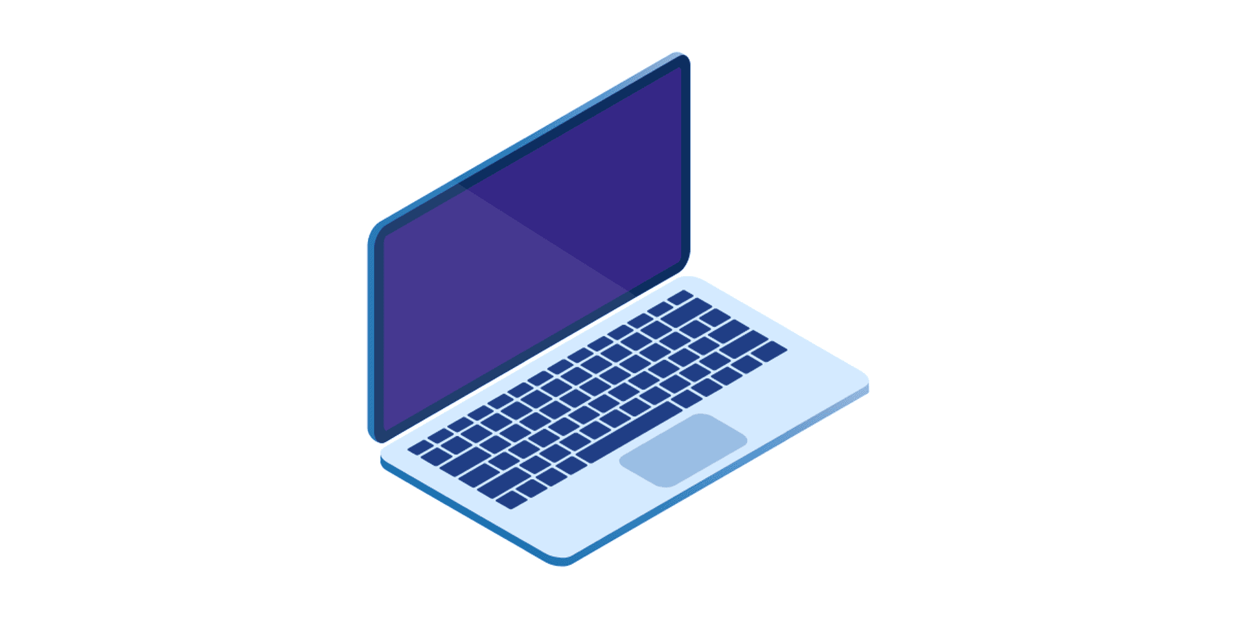 Stylized image of a laptop