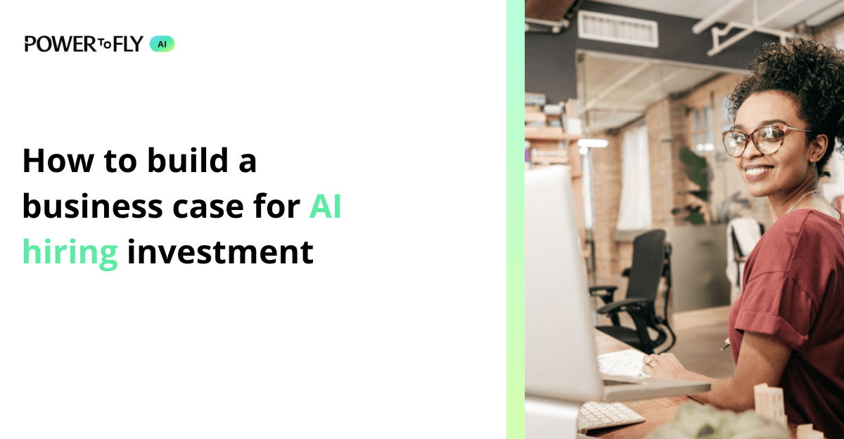 Talent leader building a business case for AI hiring with cost data