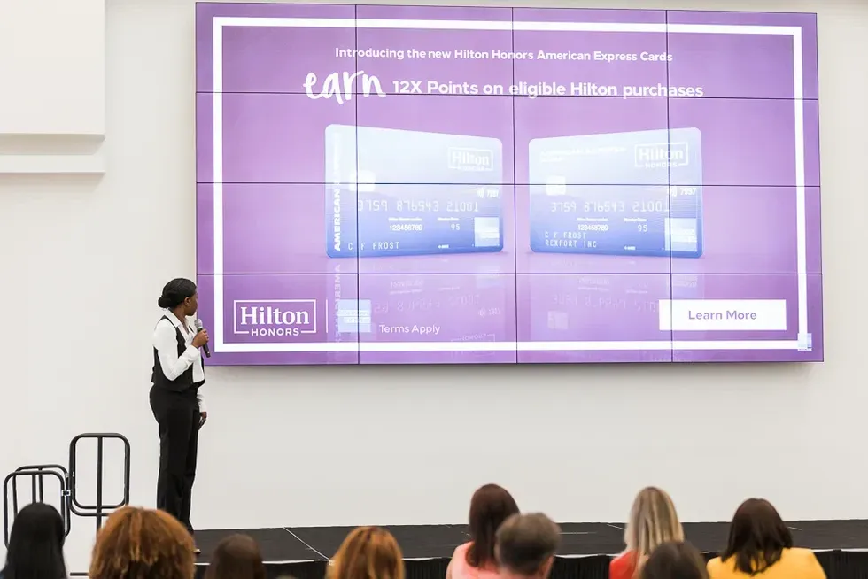 The American Express team gave attendees an inside look at some of their company's many products.