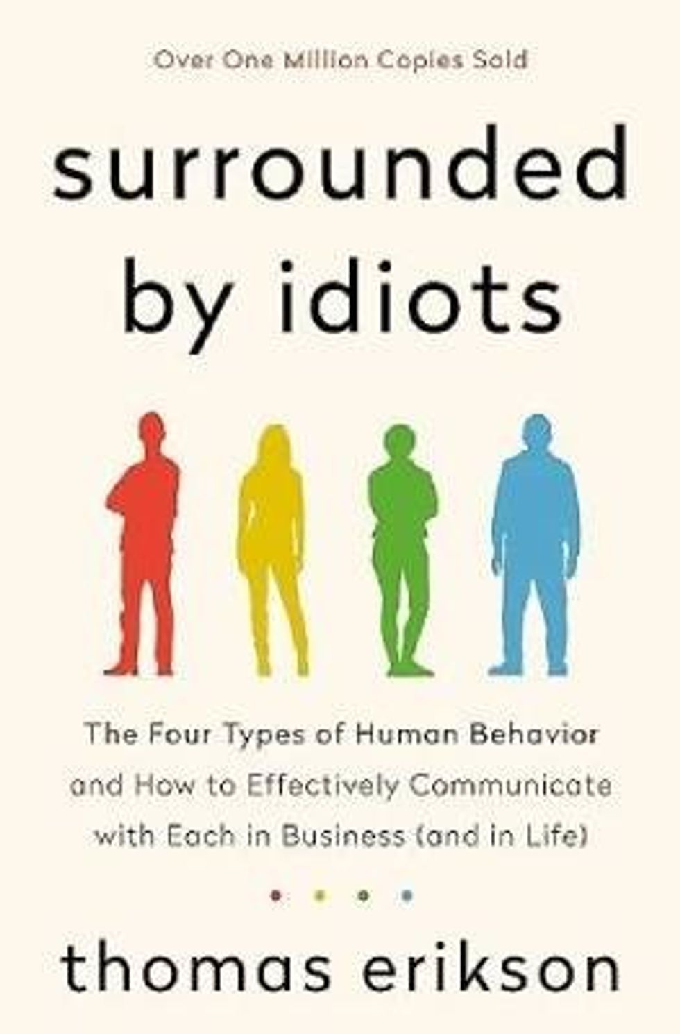 The front cover of the book "Surrounded by Idiots: The Four Types of Human Behavior and How to Effectively Communicate with Each in Business (and in Life)" by Thomas Erikson