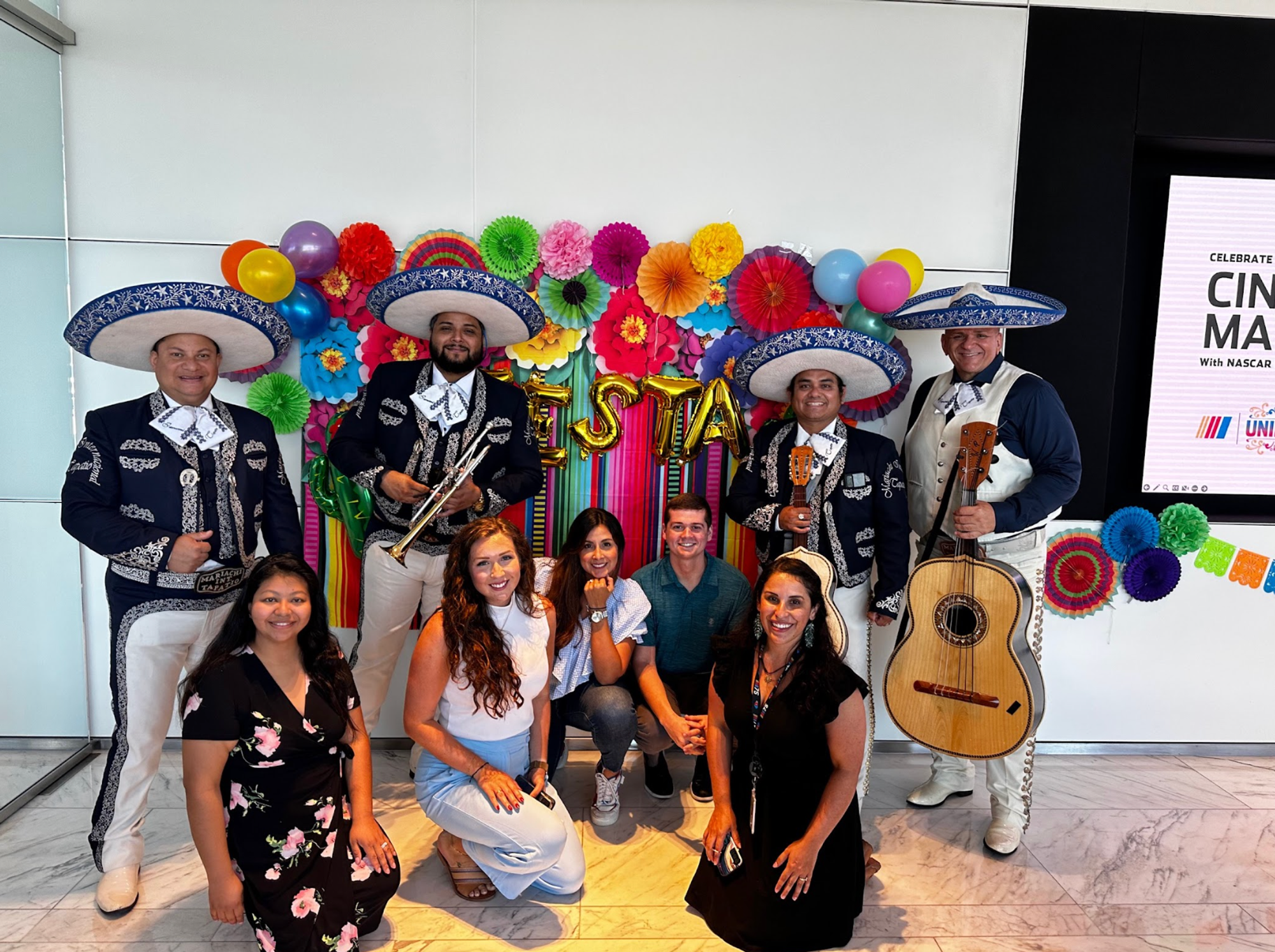 The NASCAR team celebrating Hispanic Heritage Month with a mariachi band