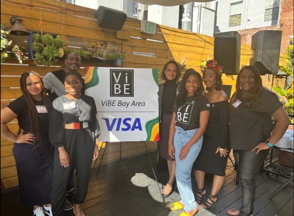 Visa team members celebrating Black History Month