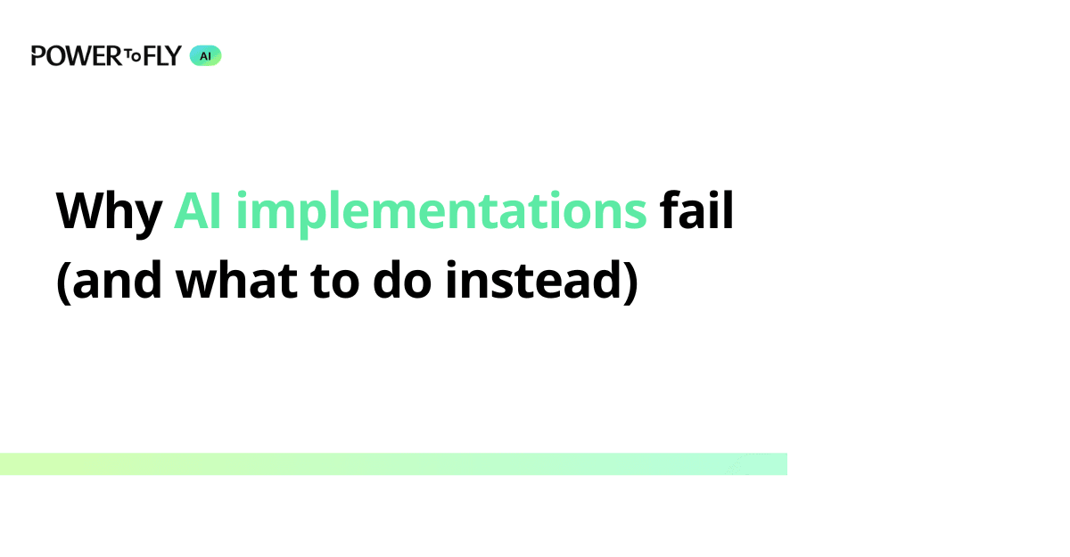 Why AI implementations fail (and what to do instead)